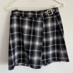 Brandy Melville black/white plaid 'Emerson' skirt